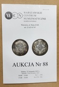 WCN Warszawskie Centrum Numizmatyczne  Aukcja nr 88 22 listopada 2025