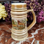 Porcelanowy myśliwski kufel - Polowanie na dziki i jelenia - 0,8 L - Lettin