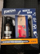 Browar Fortuna, Zestaw BEER N ROCK skarpetki czerwone roz. 37-40