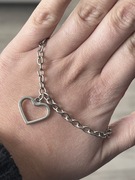 Srebrny naszyjnik z sercem choker