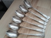 PRZEDWOJENNE ŁYŻKI OBIADOWE WZÓR BRACIA HENNEBERG