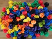 sprytne klocki konstrukcyjne kwiatki 150 szt.