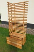 Skrzynia balkonowa donica pergola balkon drewno