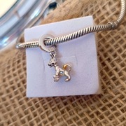 Zawieszka do bransoletki charms król lew Simba srebro srebrna Disney