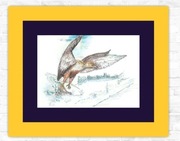 Autorski rysunek "The Hero" z certyfikatem i sygnaturą 