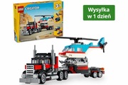 LEGO Creator 3 w 1 31146 Ciężarówka z platformą i helikopterem