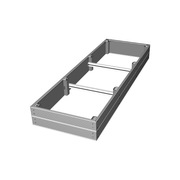 Podwyższona grządka 219x72x22 cm. Podniesione grządki PREMIUM