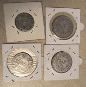 Francja zestaw 1, 2 i 2x5 franków