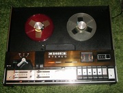 Magnetofon szpulowy Unitra M2405S srebrny, szary - sprawny