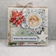 Kartki świąteczne, kartka Boże Narodzenie ręcznie robione z kopertą