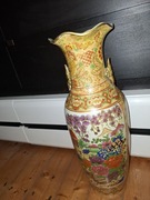 Chiny wazon malowany duży, vintage 
