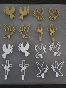 10 szt. Piki komunijne – ozdoby do tortów, bukietów i boxów  27 kolorów