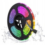 Wodoodporna TAŚMA LED RGB SMD 5M Kolorowa + PILOT