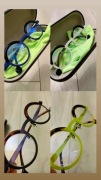 Okulary j. Theo eyewear vintage kolorowe tytanowe 