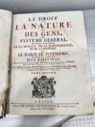 Pufendorf Le Droit de la Nature et des Gens Bazylea 1771 starodruk