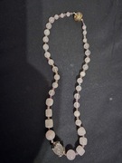 Naszyjnik z Kwarc Różoweku Vintage