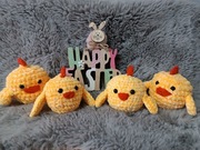 Kurczaczek Wielkanocny na szydełku nowy 