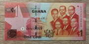Ghana 1 Cedi 2010  P-37c UNC 
