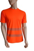 T-SHIRT ROBOCZY ODBLASKOWY OSTRZEGAWCZY koszulka ostrzegawcza ,rozmiar XLL