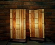 Ręcznie wykonane lampy do sypialni boho naturalne surowce trawa liście