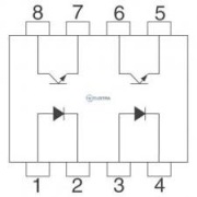 K827P = PC827 TRANSOPTOR PODWÓJNY 5kV VISHAY