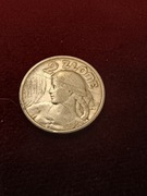 2 zł Żniwiarka 1924 róg i pochodnia srebro piękna 