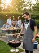 Fartuch „Smoking” - ręczna robota, 100% bawełna