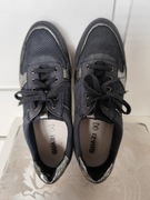 Buty QUAZI granatowe wiązane półbuty 38