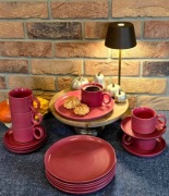 Serwis Kawowy Obiadowy Zestaw Filiżanek 18el na 6 osób Zmywarka Porcelana