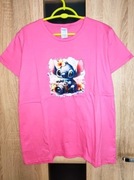 Nowa Różowa koszulka t-shirt ze Stitchem L