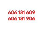 606 181 609 i 606 181 906  STARTERY HEYAH KARTY SIM SUPER PARA ZŁOTE NUMERY