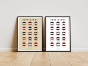 Plakat A2 Krab Wampir Geosesarma - biały