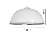 Lampa wisząca biała 41 cm