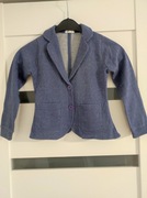 Niebieska Marynarka ze srebrna nitka 128