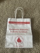Torba reklamowa Regionalne Centrum Krwiodawstwa w Opolu,papier, do kolekcji