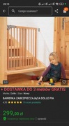 BARIERKA ZABEZPIECZAJĄCA DOLLE PIA -NOWA  75,6 do 110,4  + dostawki(do 3m)