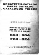 Katalog części case International IHC 533, 654, 724, 824 