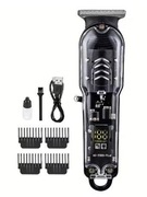 Przezroczysta akumulatorowa maszynka do strzyżenia włosów.