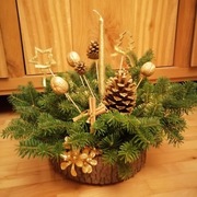 Podstawa pod stroik święta lite drewno SUPER!