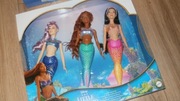 LALKI z BAJKI DISNEY mała syrenka ARIELKA zestaw 3 LALEK 