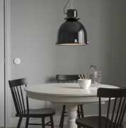 IKEA SVARTNORA Lampa wisząca 38 cm, czarny, loft