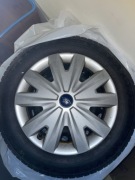 Koła zimowe Ford 16" 5x108 | Opony 205/60R16 + Kołpaki | Stan BDB