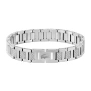 Zestaw srebrna bransoletka Lacoste regulowana