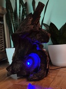 Drewniana lampka handmade