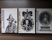 PAKIET 3 x BIOGRAFIE - IWAN GROŹNY, PIOTR I WIELKI, KATARZYNA II