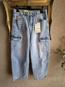 Spodnie damskie jeansowe M.Sara balony XL bojówki