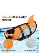 Kamizelka ratunkowa dla psa z płetwą rekina róż. M