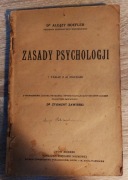 Dr Alojzy Hoefler - Zasady psychologji (wyd. 1922)
