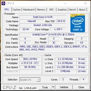 Intel Core i3-4170 Processor (3M Cache, 3.70 GHz)