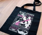 Torba shopper czarna z długim uchem z motywem z anime Nana BLAST